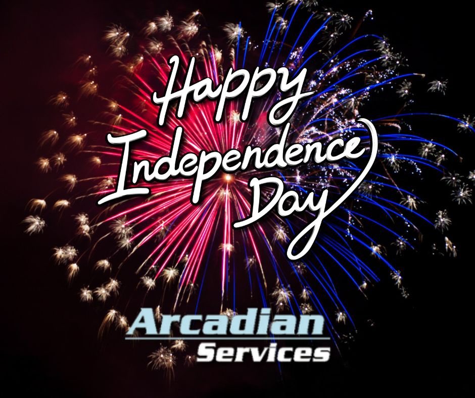 🎉 Happy Independence Day from Arcadian Services! 🎆 Today, we celebrate the spirit of freedom and unity that brings us all together. We hope you take a moment to enjoy this beautiful day with family, friends, and festive celebrations! 

#ArcadianServices #IndependenceDay #july4