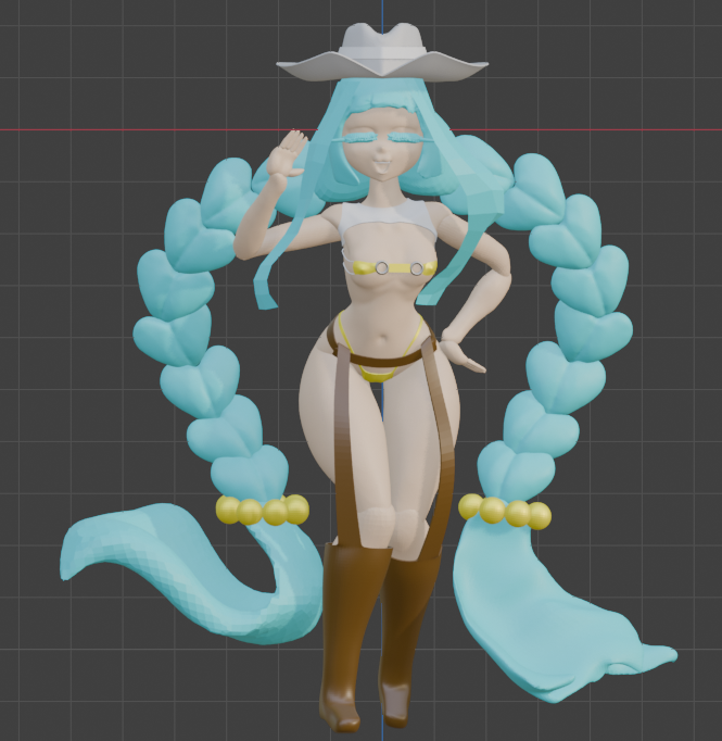 Wip of Nell from Lets End the World <a href="/MerryGoRound_GG/">MerryGoRound (MGR)</a>  <a href="/RageGoldenEagle/">Raging Golden Eagle</a>