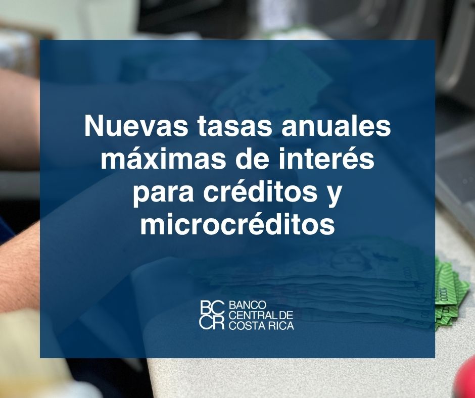 BancoCentralCR's tweet image. Estas nuevas tasas aplican para operaciones de crédito en colones, dólares estadounidenses y otras monedas.
🔷 Lea más en el siguiente comunicado: ow.ly/k6SL50Wl2a5