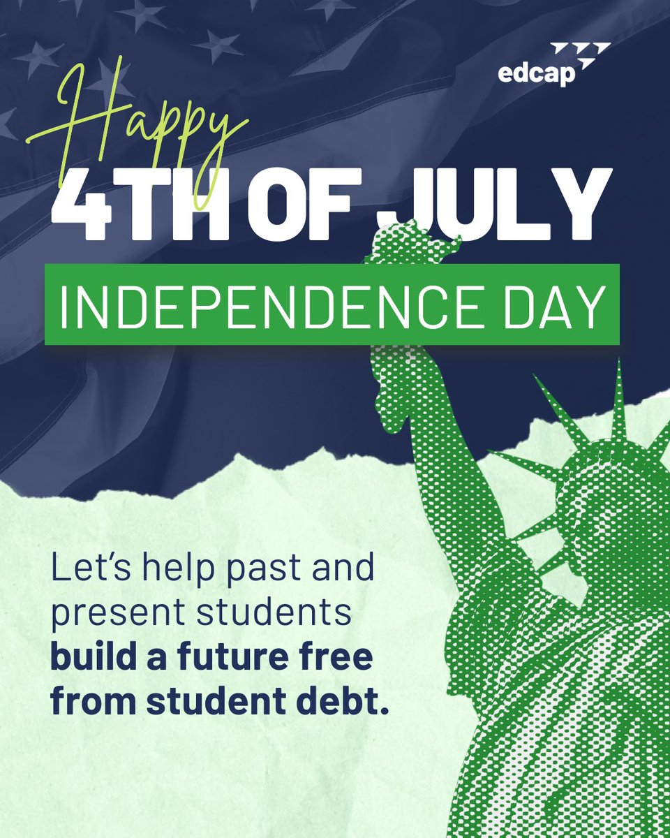 EDCAP_NY's tweet image. On a day about #freedom, we’re thinking about the kind that lets people pursue their educational dreams without the burden of student debt.
Okay, so it’s a niche kind of freedom—but hey, we’re proud student aid nerds over here at EDCAP.
edcapny.org
#July4th
