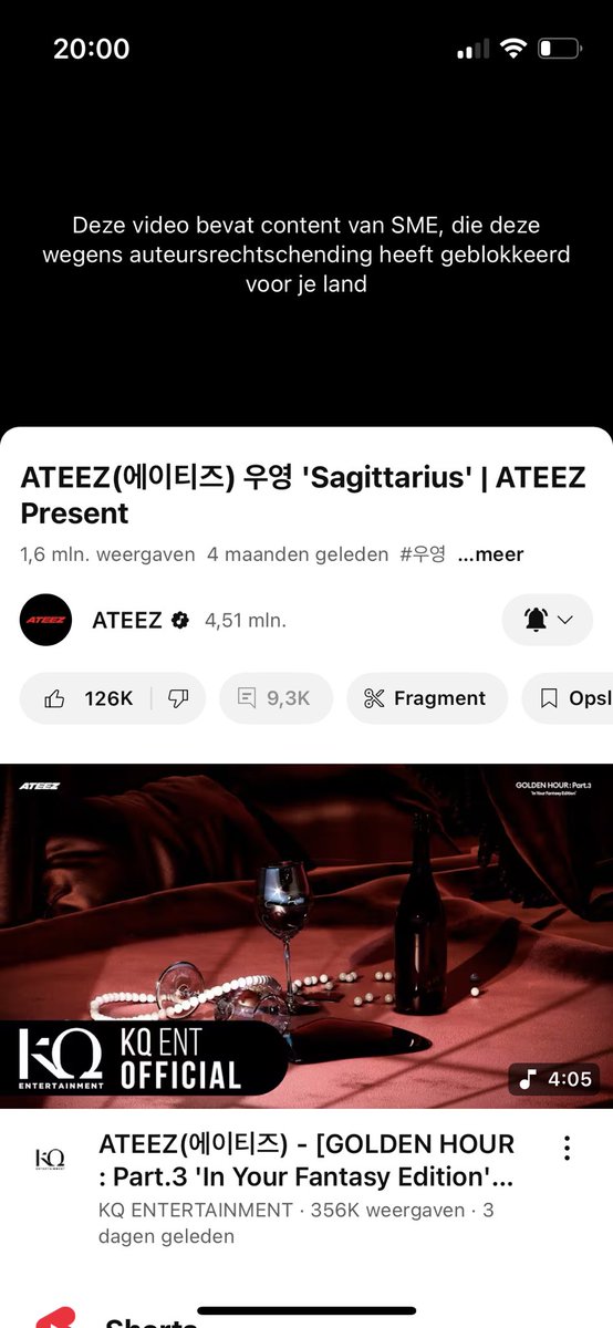 SilkeCoppieters's tweet image. @YouTube what the f**k is this b**ls**t!!!!!!!!!!
Please put this back on YouTube!!!!!!!!!!!
It has nothing to do with SME and it’s an amazing song by Wooyoung from @ATEEZofficial 
YouTube get your s**t together and put that video back online #WTFyoutube