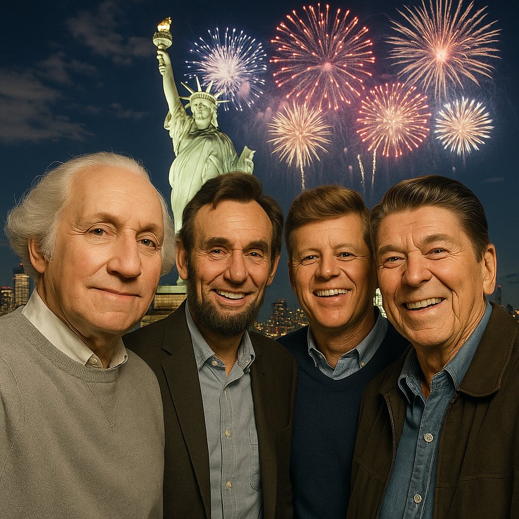 chartnavitas's tweet image. 🎆 Happy Birthday, America!

Great nations—like great organizations—are built by visionary leadership, bold decisions, and an unwavering commitment to a higher purpose.

From Washington’s foundational wisdom to Lincoln’s resilience, Kennedy’s call to dream bigger, and Reagan’s…