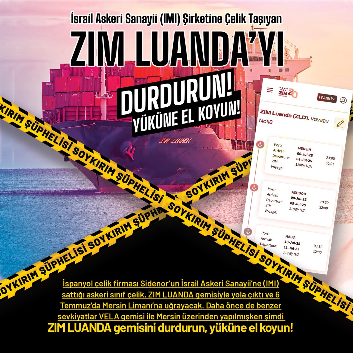 FİLİSTİN DAVASINDA SAMİMİYSENİZ ZIM LUANDA’YI DURDURUN, YÜKÜNE EL KOYUN!

Cumhurbaşkanı Erdoğan, Azerbaycan'da "Ekonomik İşbirliği Teşkilatı 17. Zirvesi"nde "Filistin davasını terk edemeyiz" dedi.

<a href="/RTErdogan/">Recep Tayyip Erdoğan</a> a çağrımızdır: İddianızda samimiyseniz katil İsrail'in katliamına çelik