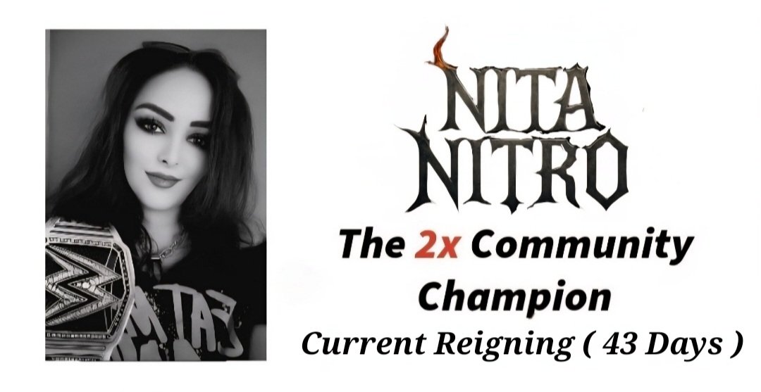 DazeOrder16175's tweet image. Introducing First Ever Women&apos;s 2x
@WrestlingDazeYT Community Champion
@NITA_NITRO_ 
( Longest-Reigning Champion 43 Days ) #dwo4life