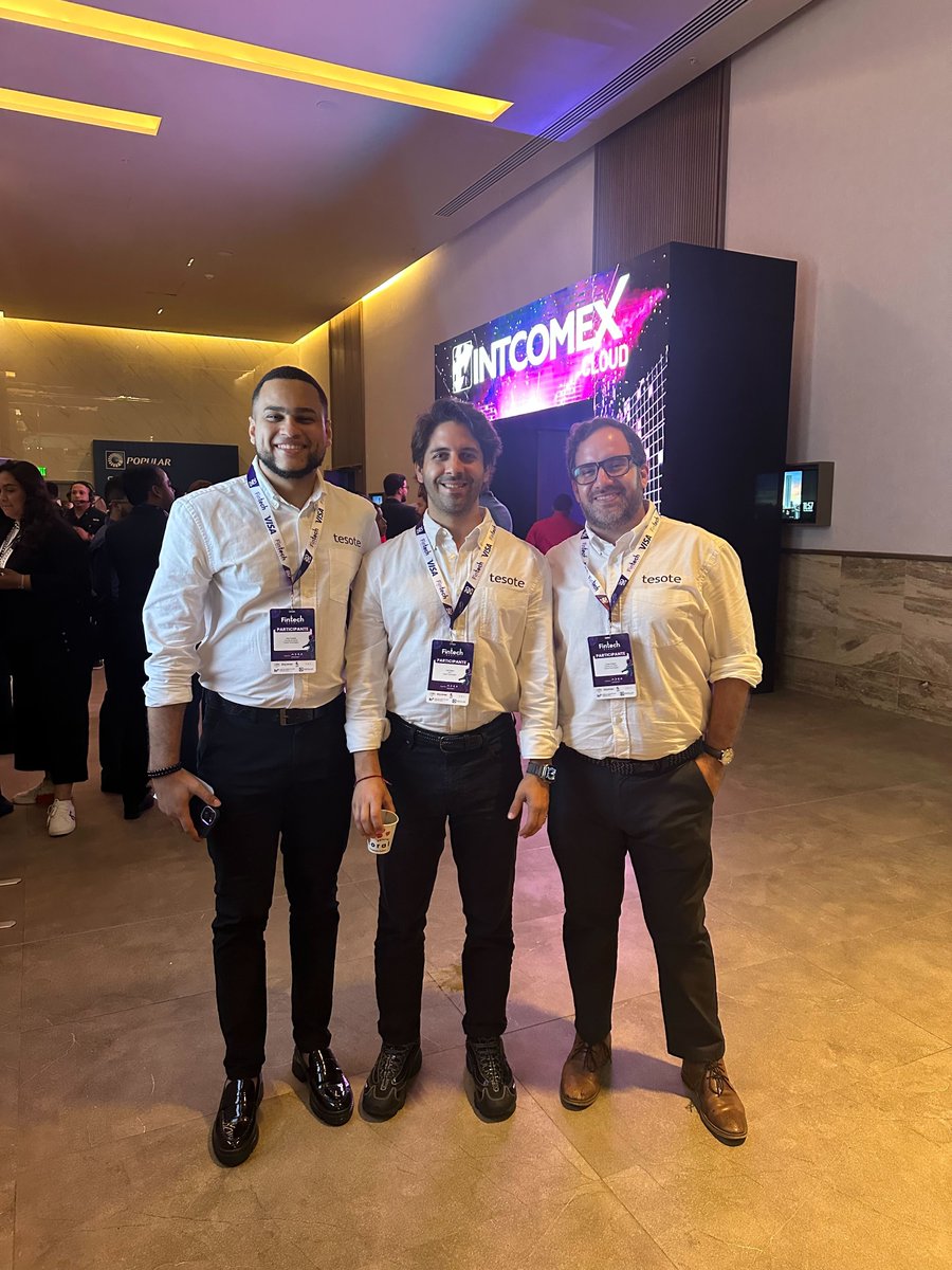 Parte del equipo de Tesote en República Dominicana estuvo presente en el evento anual de ADOFINTECH, un espacio fundamental para seguir construyendo el futuro del ecosistema fintech en el país 🇩🇴

Desde Tesote reafirmamos nuestro compromiso con la eficiencia financiera, aportando