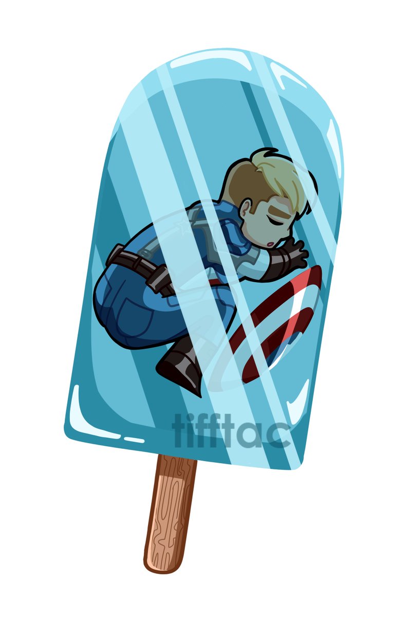 tifftac_'s tweet image. happy birthday, steve! ft. a little capsicle