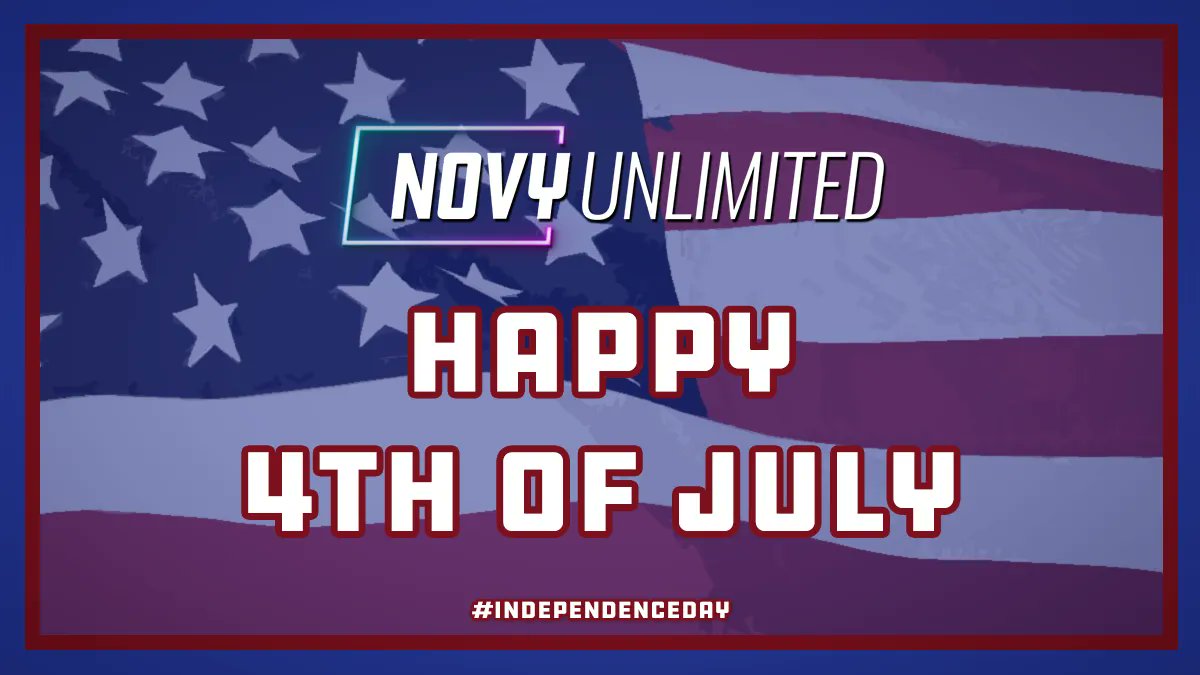 novyunlimited's tweet photo. Let the Independence Day festivities begin! Hope you have a blast 🚀
#july4th #4thofjuly #independenceday #julyfourth #fourthofjuly #4thweekend #fireworks #independence #happyindependenceday #happyfourth #happyfourthofjuly #fourthofjulyweekend #summer #summerfun https://t.co/UfVEtVvDRG
