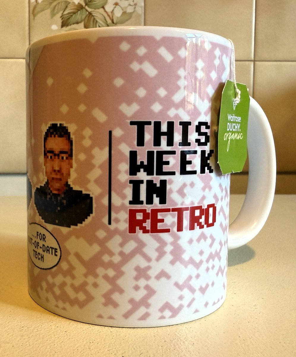 Thanks to Neil and Dan at <a href="/VisitTheCave/">The Cave</a> for getting me a <a href="/WeekRetro/">This Week in Retro</a> mug. I am thoroughly enjoying it and I don't even like Tea! Word is that there might be some of the classic design mugs for visitors of the Cave shop and new look ones are now available at caveshop.co.uk