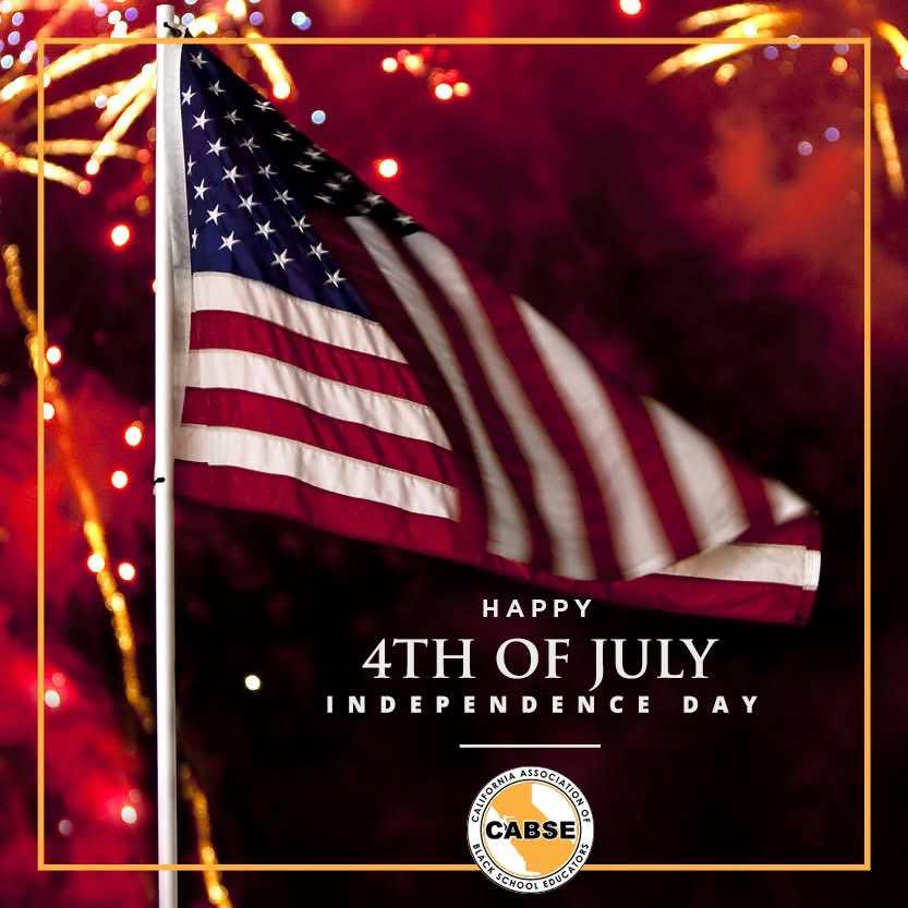 🎆 This #FourthOfJuly, we celebrate the promise of freedom and equity — and recommit to ensuring every student, family, and community has the opportunity to thrive.

Wishing you a safe and joyful Independence Day from all of us at #CABSE! 🇺🇸 #EquityInEducation #July4th #4thofJuly