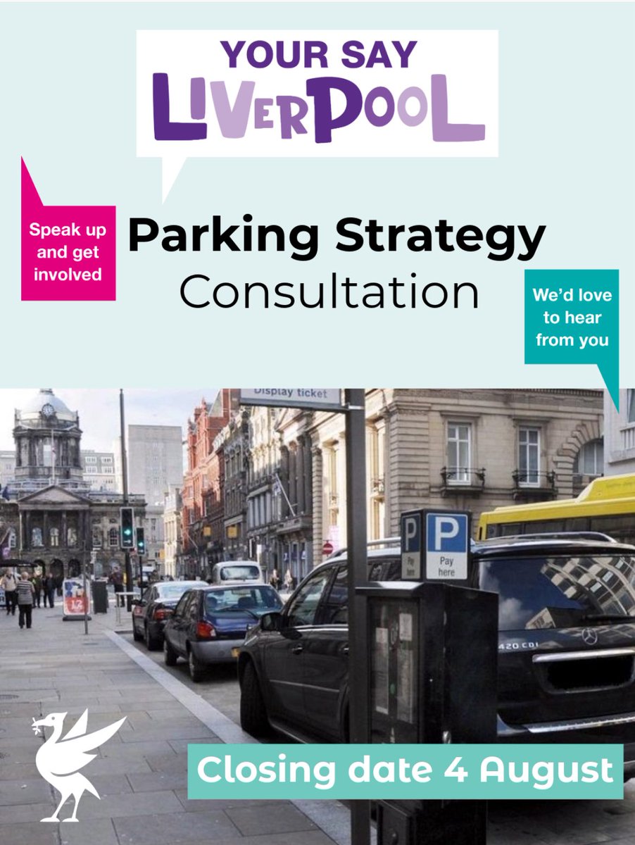 We’re produced a draft Parking Strategy for Liverpool which aims to guide future decisions about the issue across the city.

And we want to hear your views.

#HaveYourSay at: liverpool.gov.uk/parkingstrateg…

#ImrpovingLiverpool