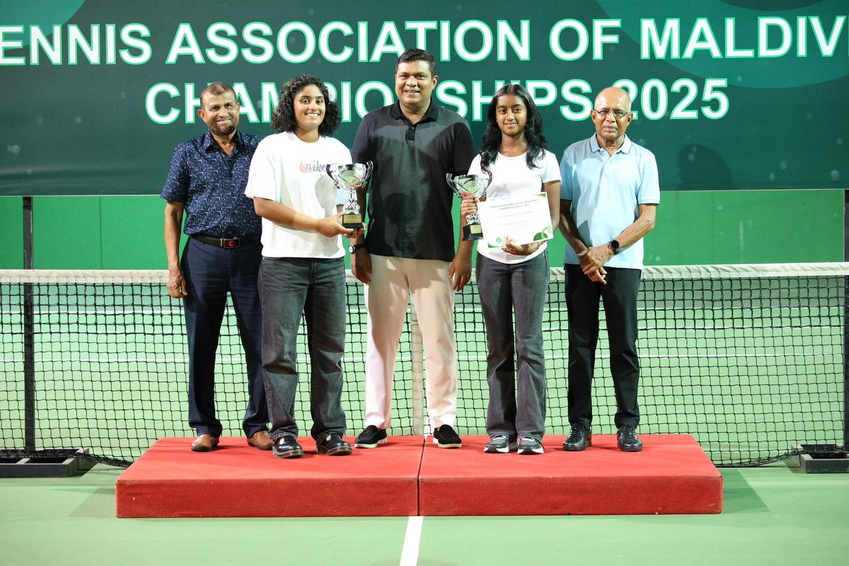 I had the pleasure of attending the closing ceremony of the Tennis Association Championship 2025 .It’s inspiring to witness the rising standards of tennis in Maldives and the incredible young talent emerging. A bright future for Maldivian tennis! 🎾