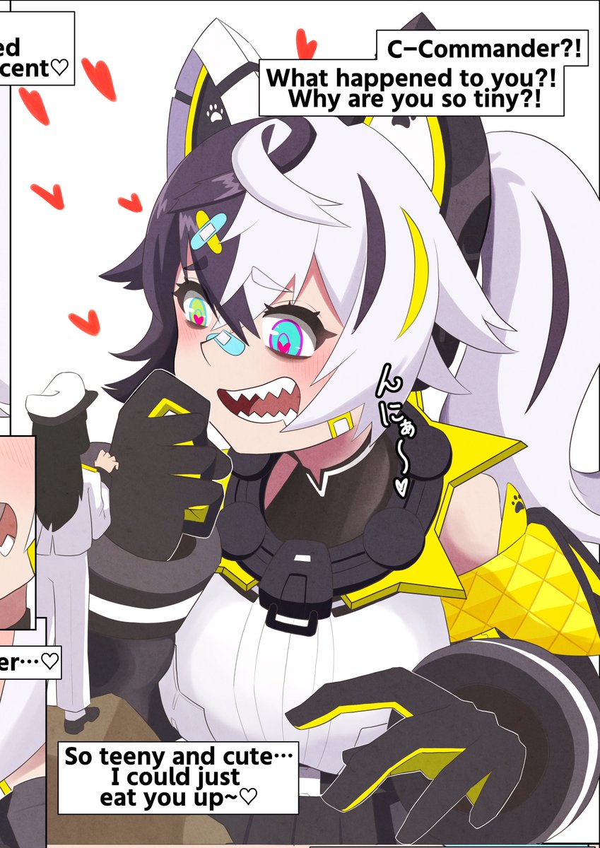 MICOMICO1357's tweet image. She loves her commander a little too much…
This is the first part of my fan comic featuring Cú-Sí.
A sweet (and obsessive) story about a shrunken commander and a girl who just can’t hold back.
micomico.fanbox.cc/posts/10173319