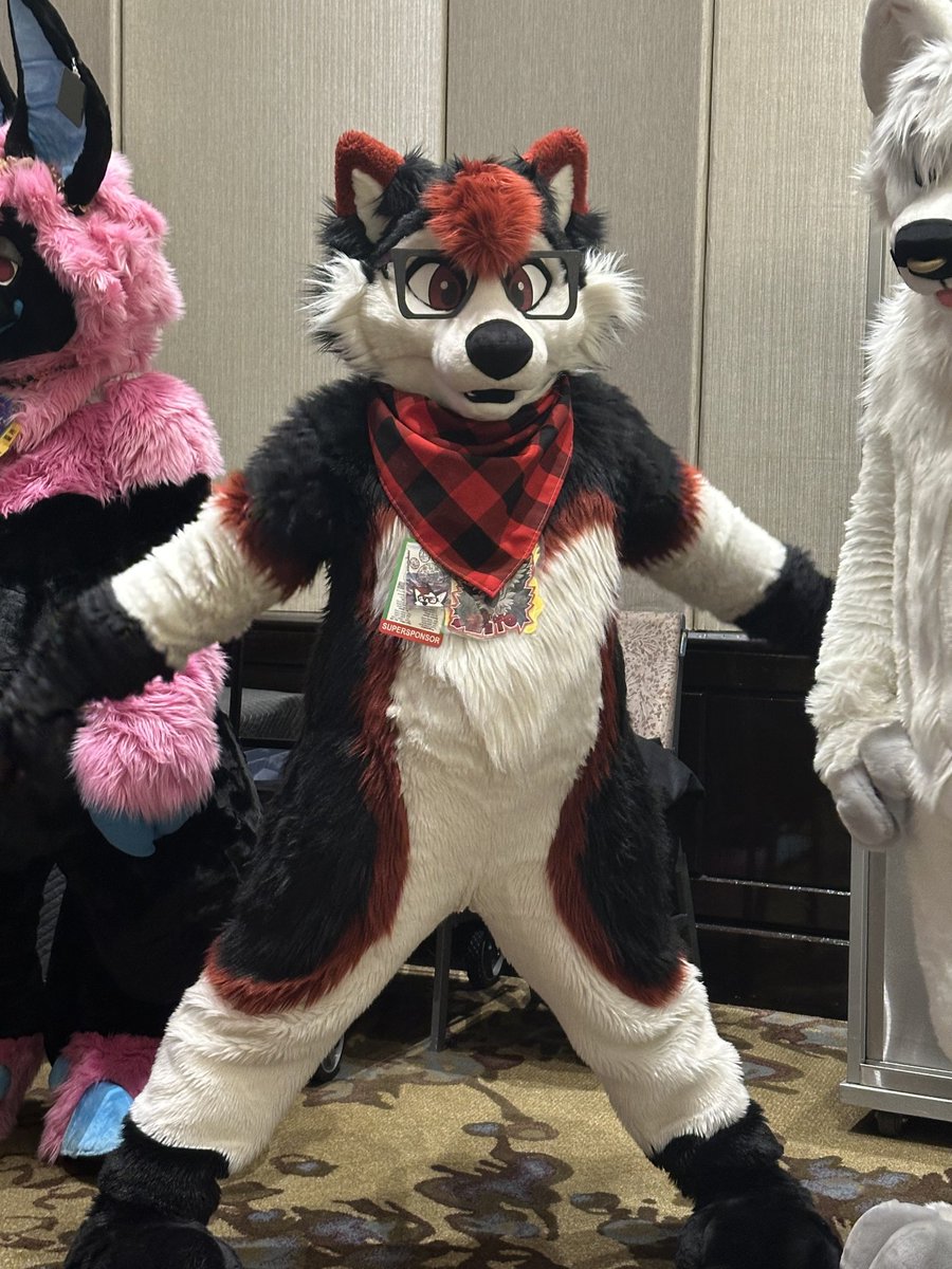 IM FURSUITING AT ANTHROCON COME SAY HI :D