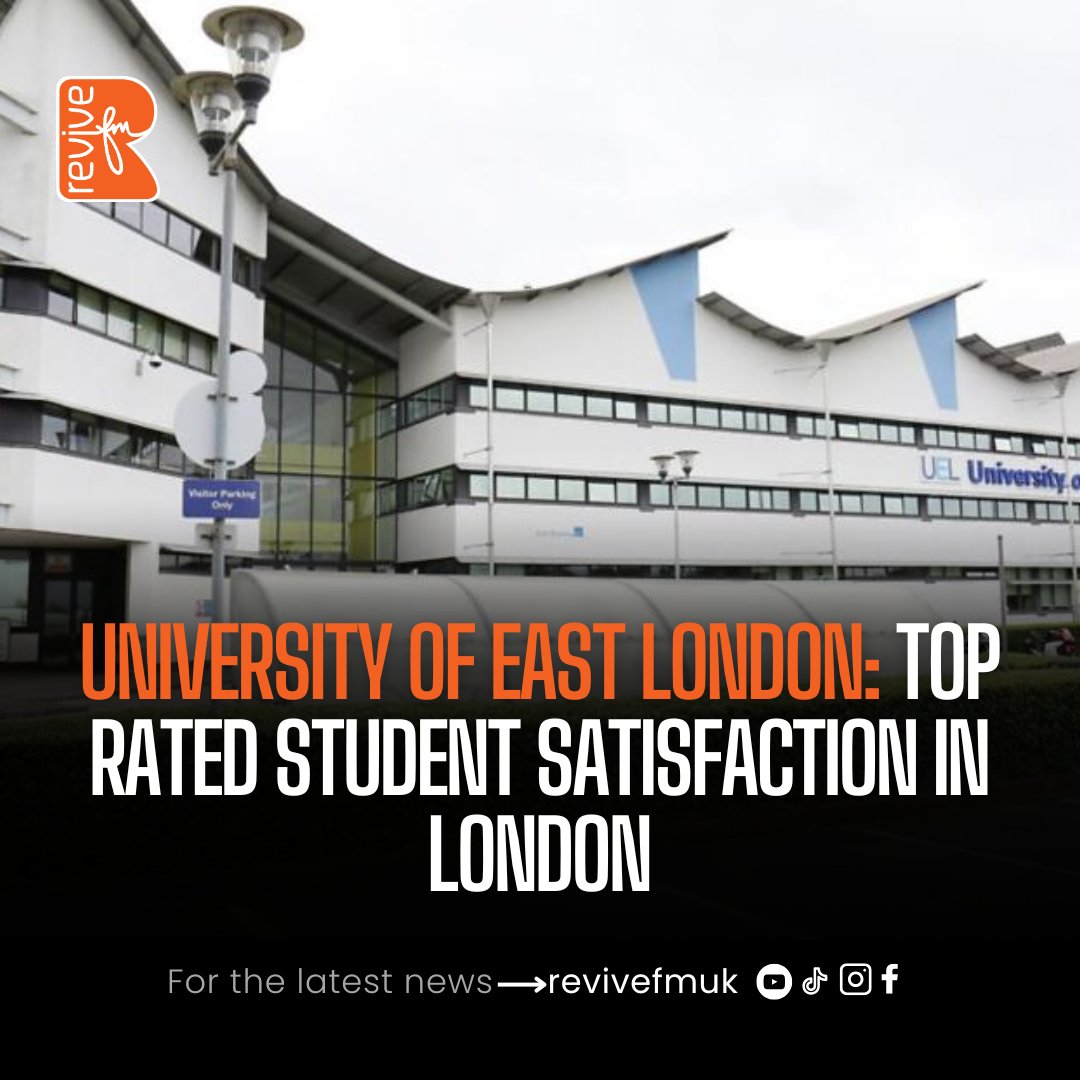 University of East London (UEL) has been ranked the highest in London for student satisfaction, and the seventh highest in the country.
UEL is based across three campuses in Stratford and Docklands and scored 82 per cent in this area.

#revivefmuk #universityofeastlondon