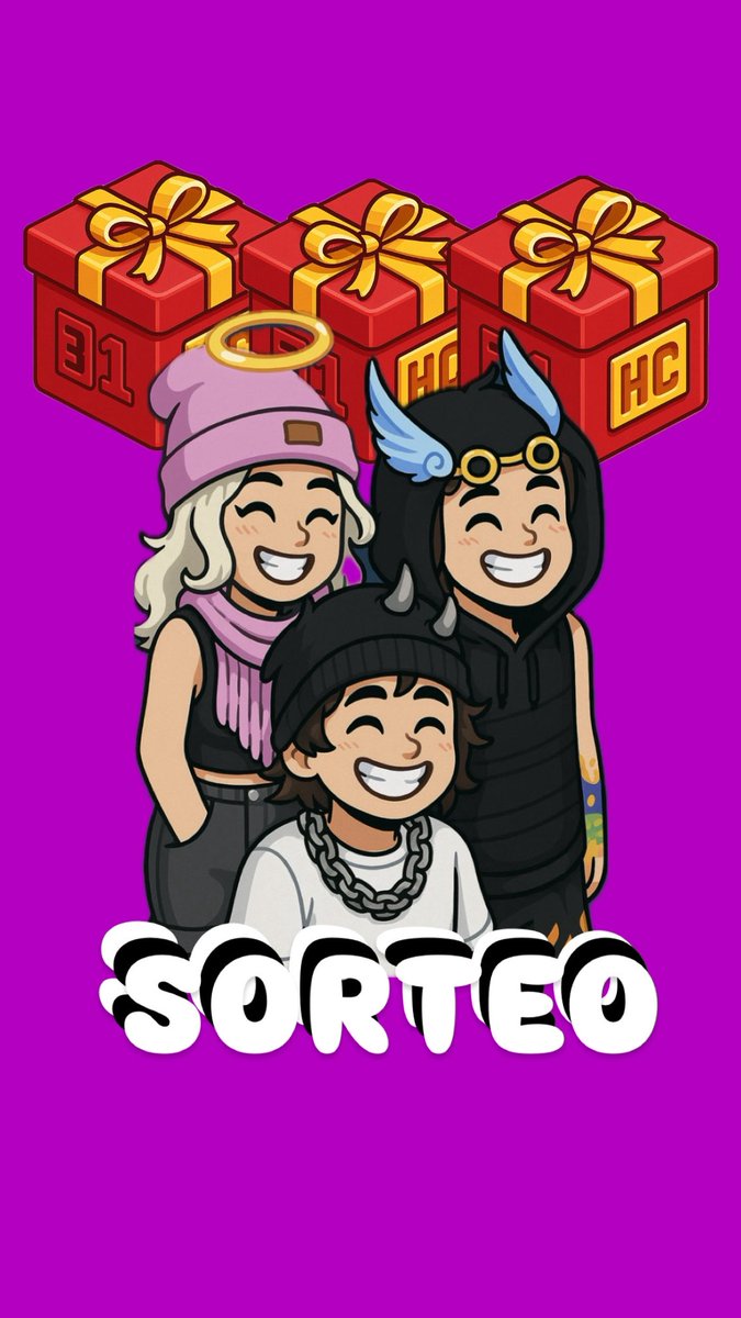 🔥𝓢𝓸𝓻𝓽𝓮𝓸 𝟑 𝓬𝓪𝓳𝓪𝓼 𝓗𝓒 🔥

3 Ganadores 💥

⚡️Rt 🔁, Like ✅ y Menciona a un amigo 📱 
⚡️ Síguenos <a href="/WizlyHB/">Wizly</a> <a href="/ITextoHB/">ITexto HB</a> <a href="/AleHabboX/">Alejandra 🩷</a>

Viernes 11 de Julio a cualquier hora de anuncias a los ganadores 🔥

Mucha suerte a todos 🤩