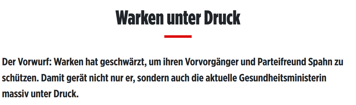 Die BILD lässt Spahn fallen. It's over Jens. 🫡

Gute Reise mit dem Springer-Fahrstuhl nach unten.

Auch Warken wird angezählt, ist politisch wohl auch erledigt. Ein guter Tag. Jetzt fehlt nur noch Klöckner.

#SpahnRuecktritt
#SpahnUntersuchungsausschuss
#WarkenRücktritt
#Sudhof