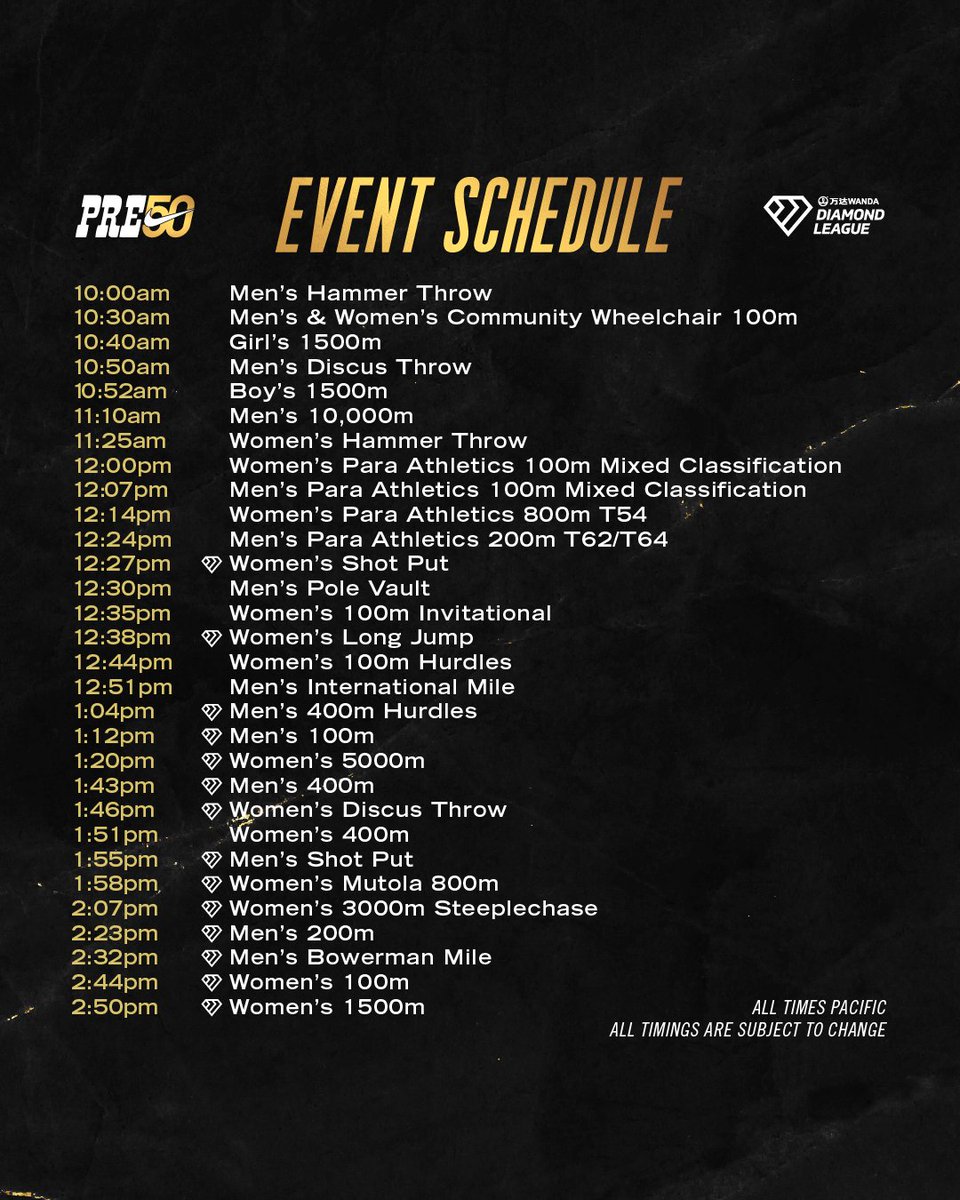 Beynon Sports (@beynonsports) on Twitter photo The <a href="/BeynonSports/">Beynon Sports</a> track surface at Hayward Field in Eugene, OR, is ready for Saturday's Nike Prefontaine Classic and its abundance of captivating storylines! 🏟️
Among the most anticipated is a rematch of the Olympic 100m final as Julian Alfred looks to repeat her gold The <a href="/BeynonSports/">Beynon Sports</a> track surface at Hayward Field in Eugene, OR, is ready for Saturday's Nike Prefontaine Classic and its abundance of captivating storylines! 🏟️
Among the most anticipated is a rematch of the Olympic 100m final as Julian Alfred looks to repeat her gold