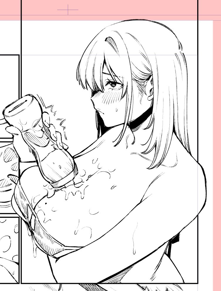 長乳オナホの準備 