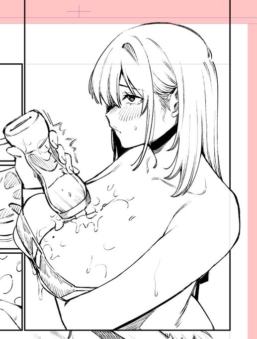 長乳オナホの準備 