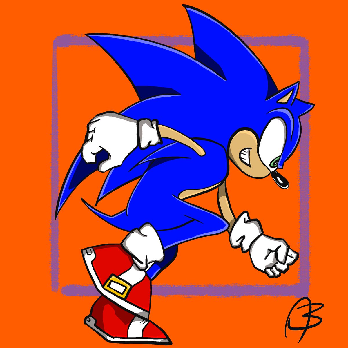 LessAlex's tweet image. “Gotta go fast!” 

The “Blue Blur” Sonic the Hedgehog in @Procreate! 

@SonicTheSOLhog 

#sonic #sonicthehedgehog #art #procreateartwork #drawing