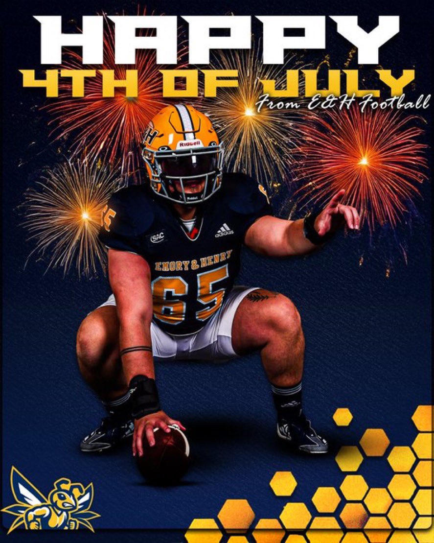 Thanks to <a href="/EmoryHenry_FB/">E&H Football</a> for the 4th of July wishes! <a href="/CoachQHunter/">Quintin Hunter</a> <a href="/CoachTall/">Bruce Tall</a> <a href="/CoachDowdell_/">Trevor Dowdell</a> <a href="/CoachWalters_/">Mitchell Walters</a> <a href="/CoachEasley__/">Tyler Easley</a>
