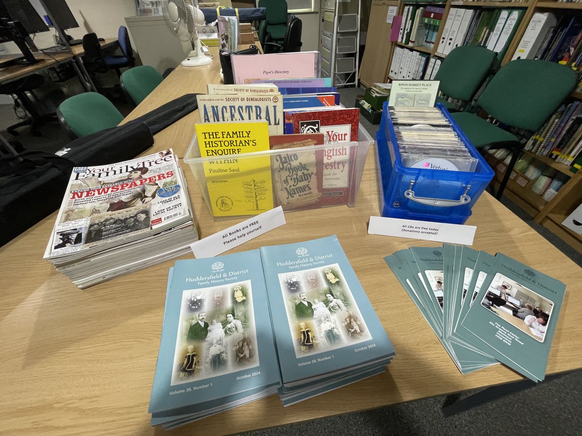 Huddersfield & District Family History Society tweet media