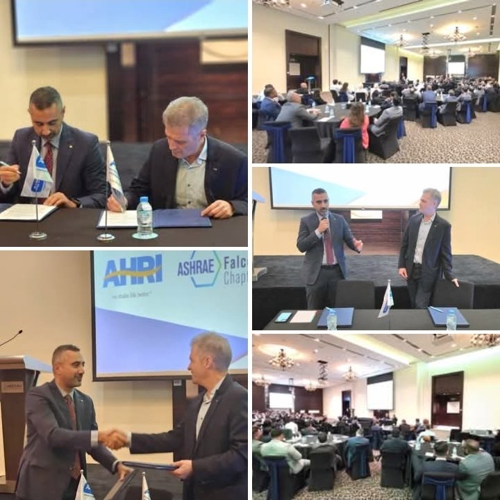 Big leap for HVACR in the region

ASHRAE Falcon Chapter UAE and AHRI MENA just signed an MoU to raise industry standards, boost skills, and drive smart, efficient cooling.

A united step toward a sustainable future.

#ASHRAE #AHRI #HVACR #Sustainability #UAE #EnergyEfficiency