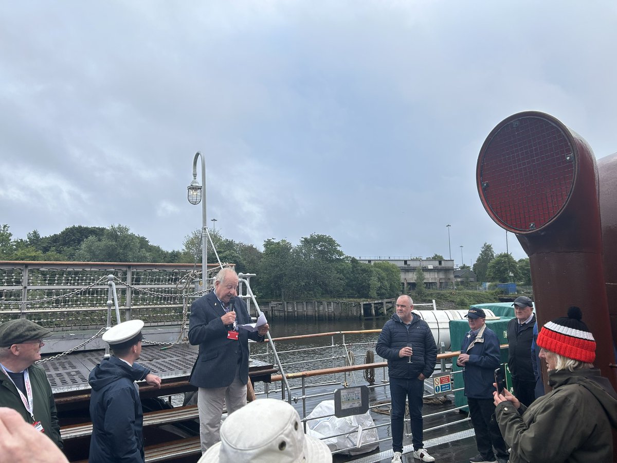 An honour to be on the Waverley this evening; the last ocean-going paddle steamer in the world, celebrating 50 years in preservation.