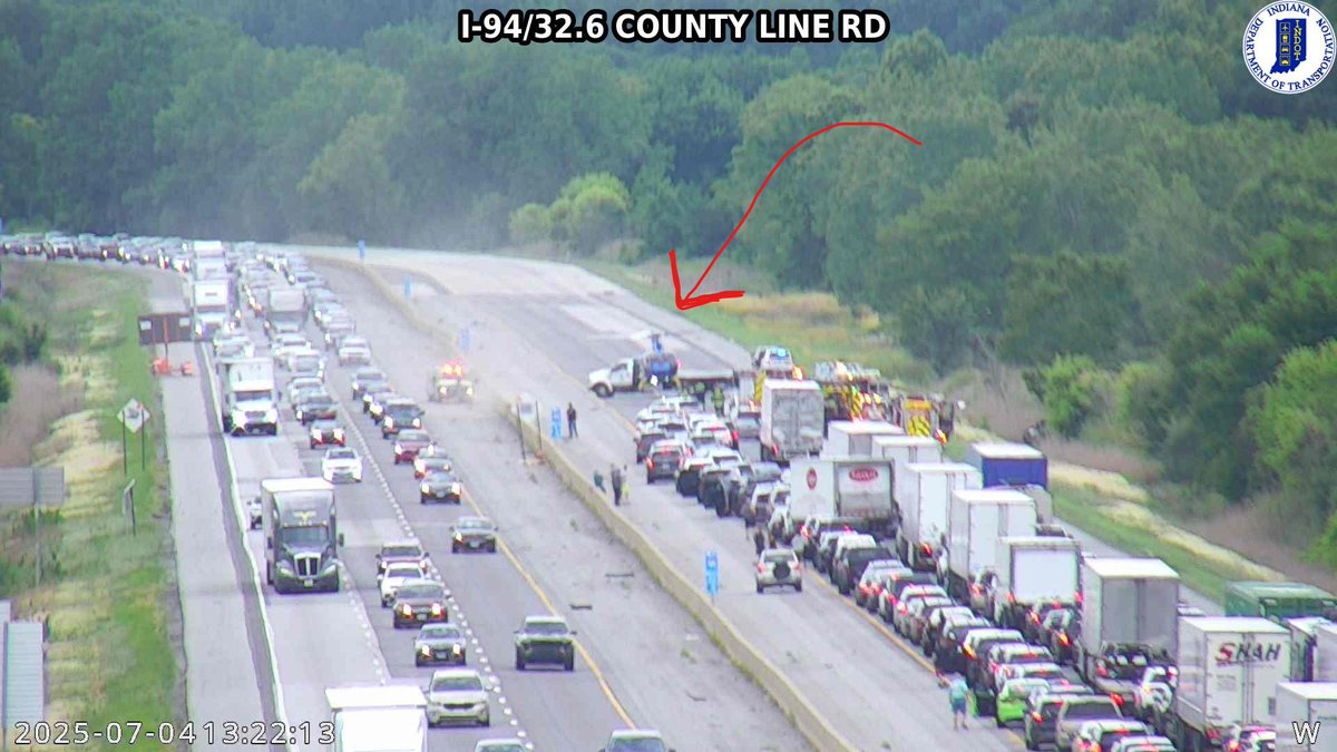 #ChicagoTraffic NewsRadio 105.9 WBBM (@wbbm1059traffic) on Twitter photo ALL LANES BLOCKED on Westbound I-94 past US-421 in Michigan City as the medivac helicopter lands to help with this accident in the ditch. #NWI #ChicagoTraffic <a href="/WBBMNewsradio/">WBBM Newsradio</a> ALL LANES BLOCKED on Westbound I-94 past US-421 in Michigan City as the medivac helicopter lands to help with this accident in the ditch. #NWI #ChicagoTraffic <a href="/WBBMNewsradio/">WBBM Newsradio</a>
