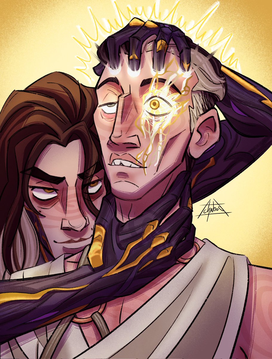 glorious_void's tweet photo. #Vilcoweek Day 6: sacred
AKA fingers in his forehead Friday!
#silvikweek #silco #viktor #arcane https://t.co/gejuVT3Onp