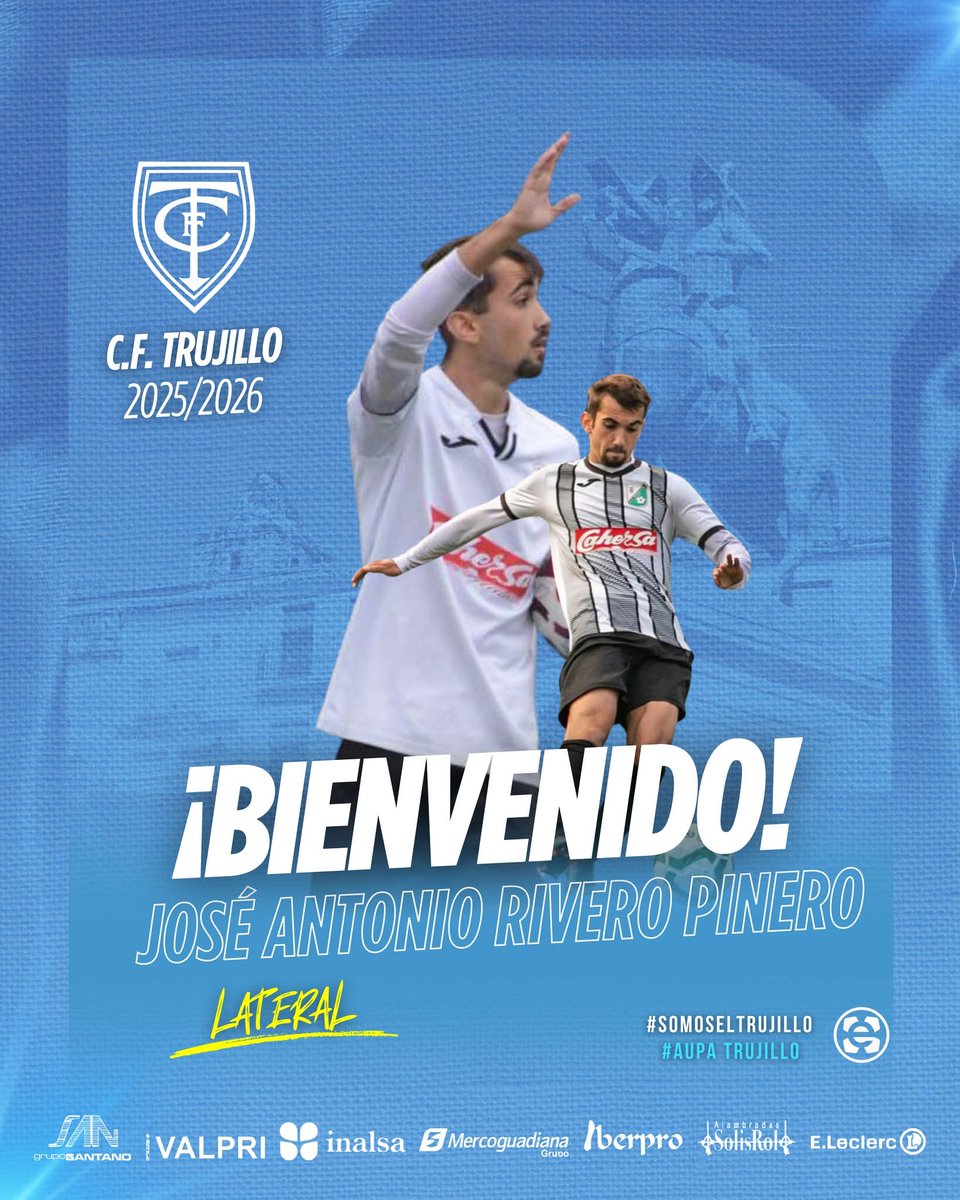 1°Extremeña 

Jose Antonio Rivero procedente del <a href="/moralejacp/">CP MORALEJA CAHERSA</a> nuevo jugador del <a href="/Trujillo_CF/">CF Trujillo</a> para la temporada 25/26