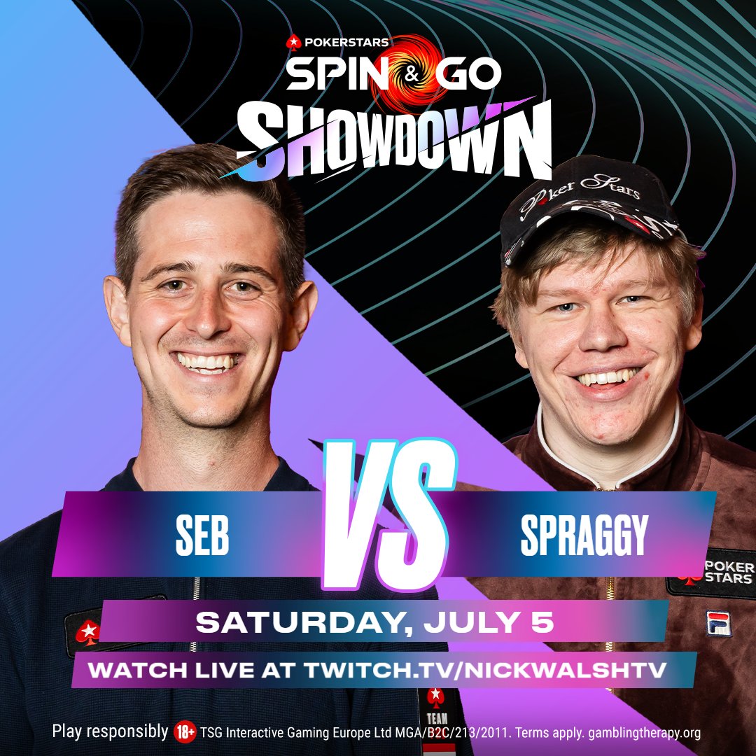 🎟️$100 of Spin &amp; Go tickets to be won 🎟️ 

Saturday's Showdown features <a href="/spraggy/">Spraggy</a> and <a href="/peace_ndloove/">Huber Sebastian</a>, but who will take the win?

Reply with [Stars ID] + #FridayGiveaway by 14:00 CET, Sat. 

Ten followers will win 2 x $5 Spin &amp; Go tickets, which could be their route to the Spin &amp;