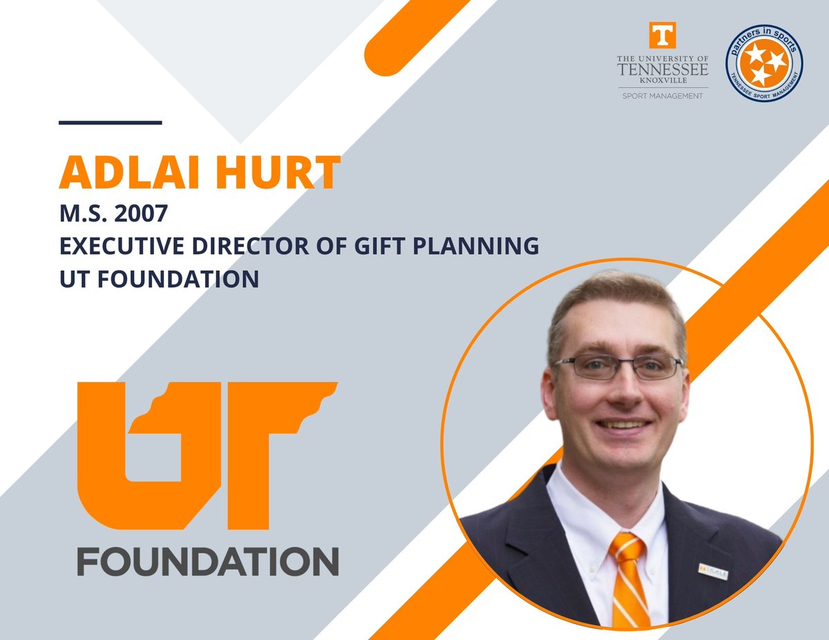 Congrats to Adlai Hurt who has accepted a position as the Executive Director of Gift Planning with the UT Foundation.