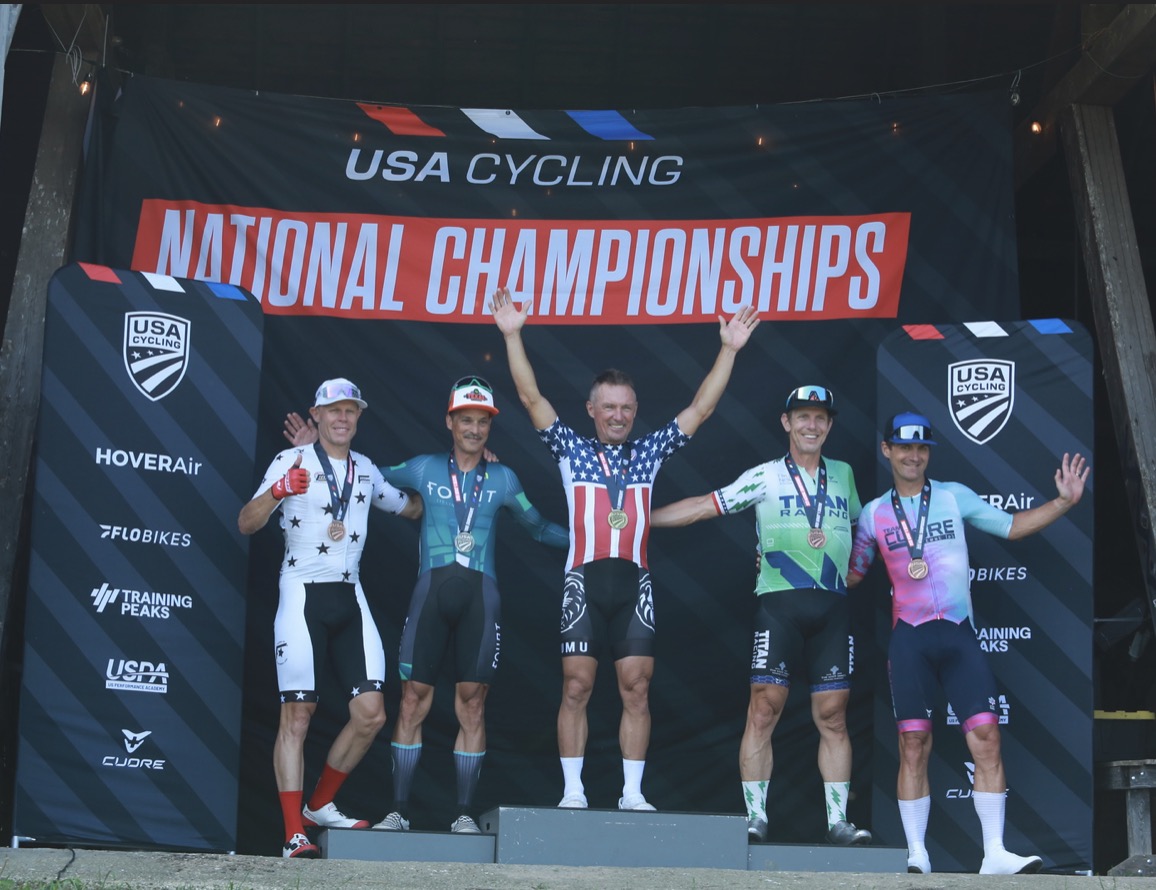 This fan of men in women's sports gets one thing right: "Katheryn" Phillips most likely would have finished last in the men's 55-59.

Phillips looks noticeably less fit than the 55-59 men AND the women he's sharing a podium with.

Gosh - HOW was he able to win the women's race??