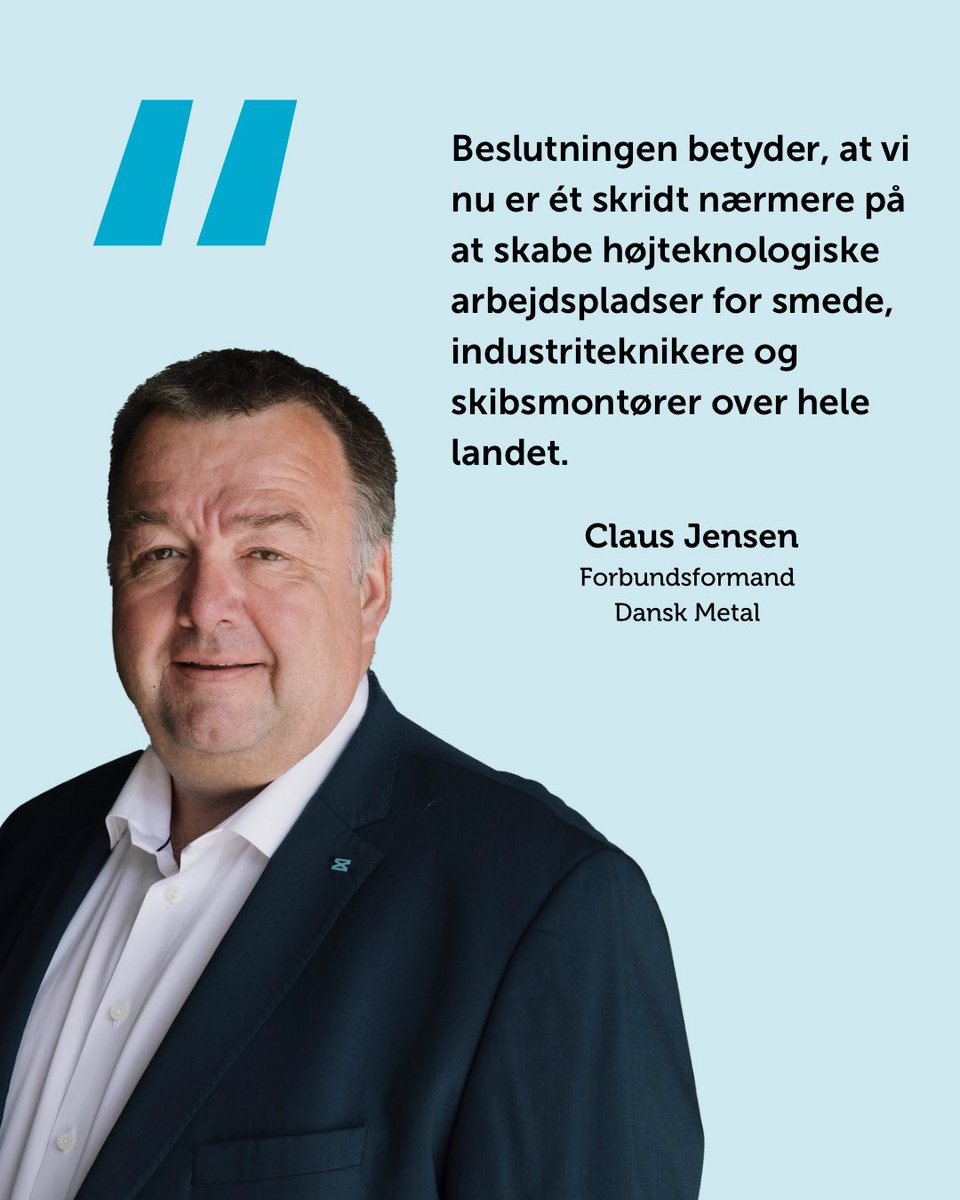 Den politiske aftale om bygning af forsvarsskibe i Danmark er et fremskridt for dansk forsvarsindustri og vores sikkerhed. Det kan skabe massevis af arbejdspladser. Læs pressemeddelelsen her: via.ritzau.dk/pressemeddelel… #dkpol