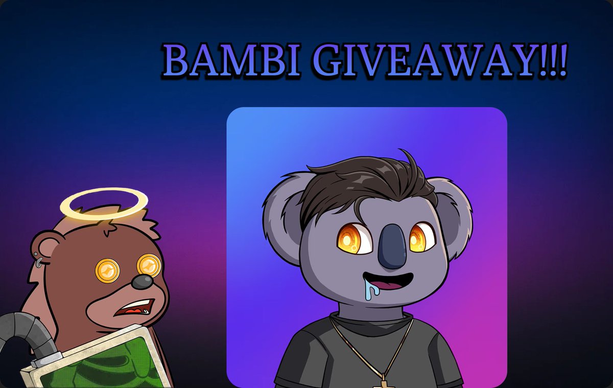 Always wanted a <a href="/BambiLands/">Bambi</a> NFT? 

Now’s your chance and it’s happening right on <a href="/Somnia_Network/">Somnia - a Fully Onchain World</a>

I’m giving away Bambi #4035 to one lucky winner 🫡

How to enter:

- Like &amp; RT this post
- Comment below why you love Somnia

Winner will be announced on July 6th at 18:00 UTC

Good