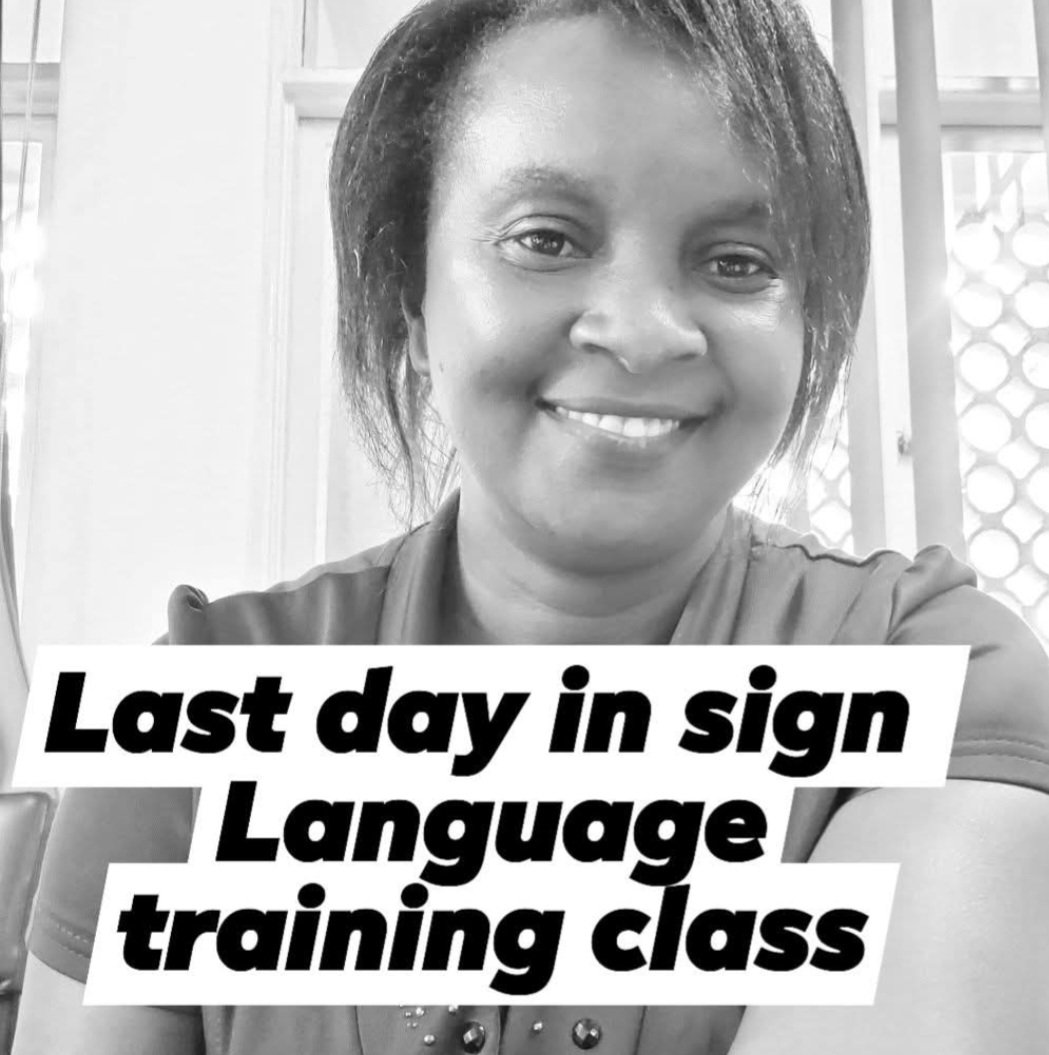 I am glad that I have successfully made it to the end of my sign language training program. 
It's not been an easy one , but I made it 💃.