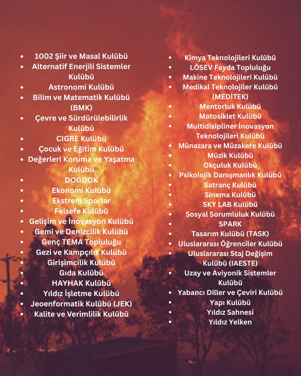 YTÜ Öğrenci Kulüpleri Ortak Açıklaması: