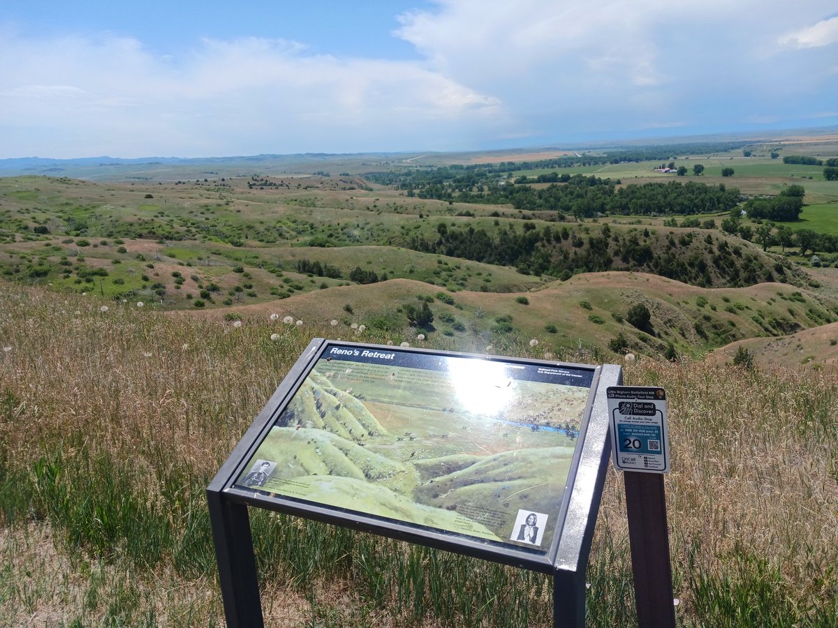 AD0HJ BTR:IWI-MRB: At Little Bighorn Battlefield. Perfect day for it. In 1876, Custer hoped his campaign would deliver a big surprise for the nation’s centennial on July 4th. Oh yeah, he delivered! Next, driving to Malta, MT for tonight’s RS-44 passes. aprs.fi/AD0HJ