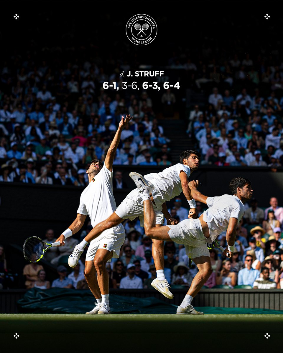 Alcaraz artistry on Centre Court 🤌

#Wimbledon