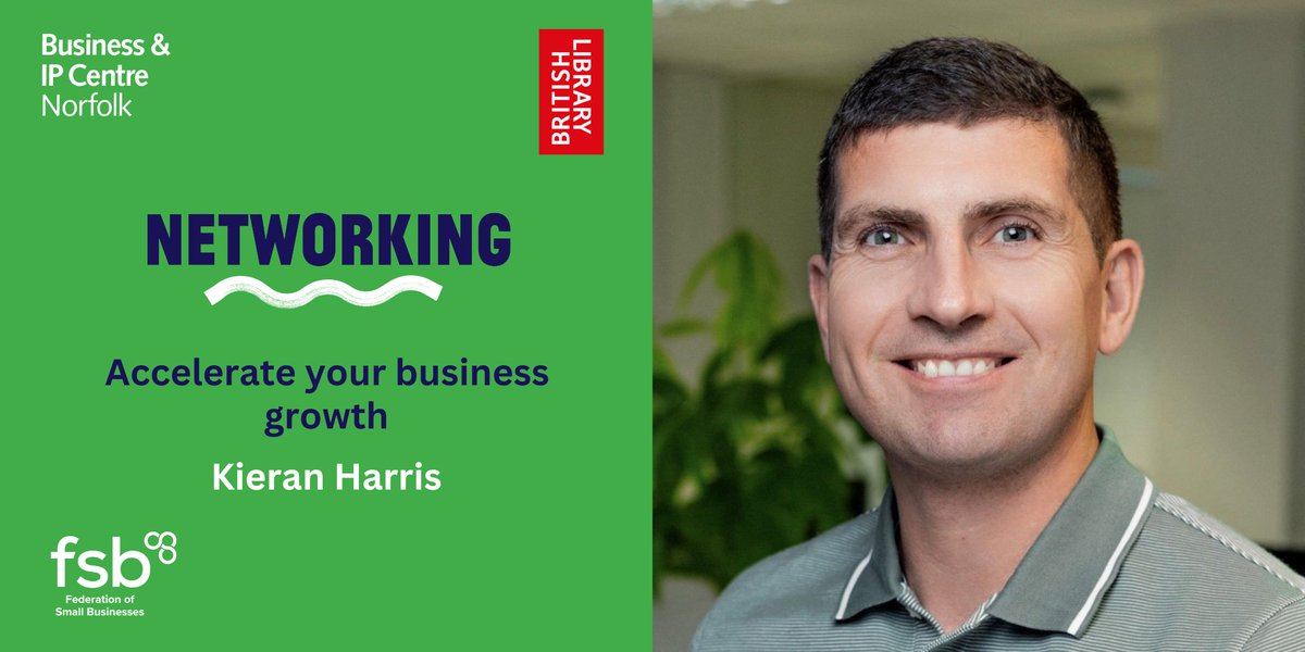BIPC Norfolk County Council (@bipcnorfolk) on Twitter photo For our free August networking event in conjunction with <a href="/fsb_policy/">Federation of Small Businesses (FSB)</a>, we’re joined by high-performance business coach Kieran Harris.
On Fri 1 August at <a href="/MillenniumLib/">Norfolk & Norwich Millennium Library</a> Kieran will show you how to accelerate your business growth - with time for networking: bit.ly/46qnpDt For our free August networking event in conjunction with <a href="/fsb_policy/">Federation of Small Businesses (FSB)</a>, we’re joined by high-performance business coach Kieran Harris.
On Fri 1 August at <a href="/MillenniumLib/">Norfolk & Norwich Millennium Library</a> Kieran will show you how to accelerate your business growth - with time for networking: bit.ly/46qnpDt