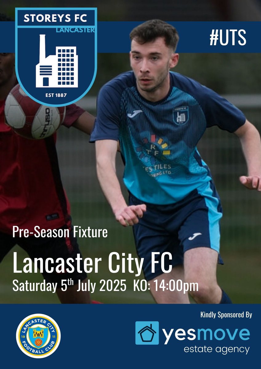 Tomorrow we host <a href="/LancasterCityFC/">Lancaster City Football Club</a>