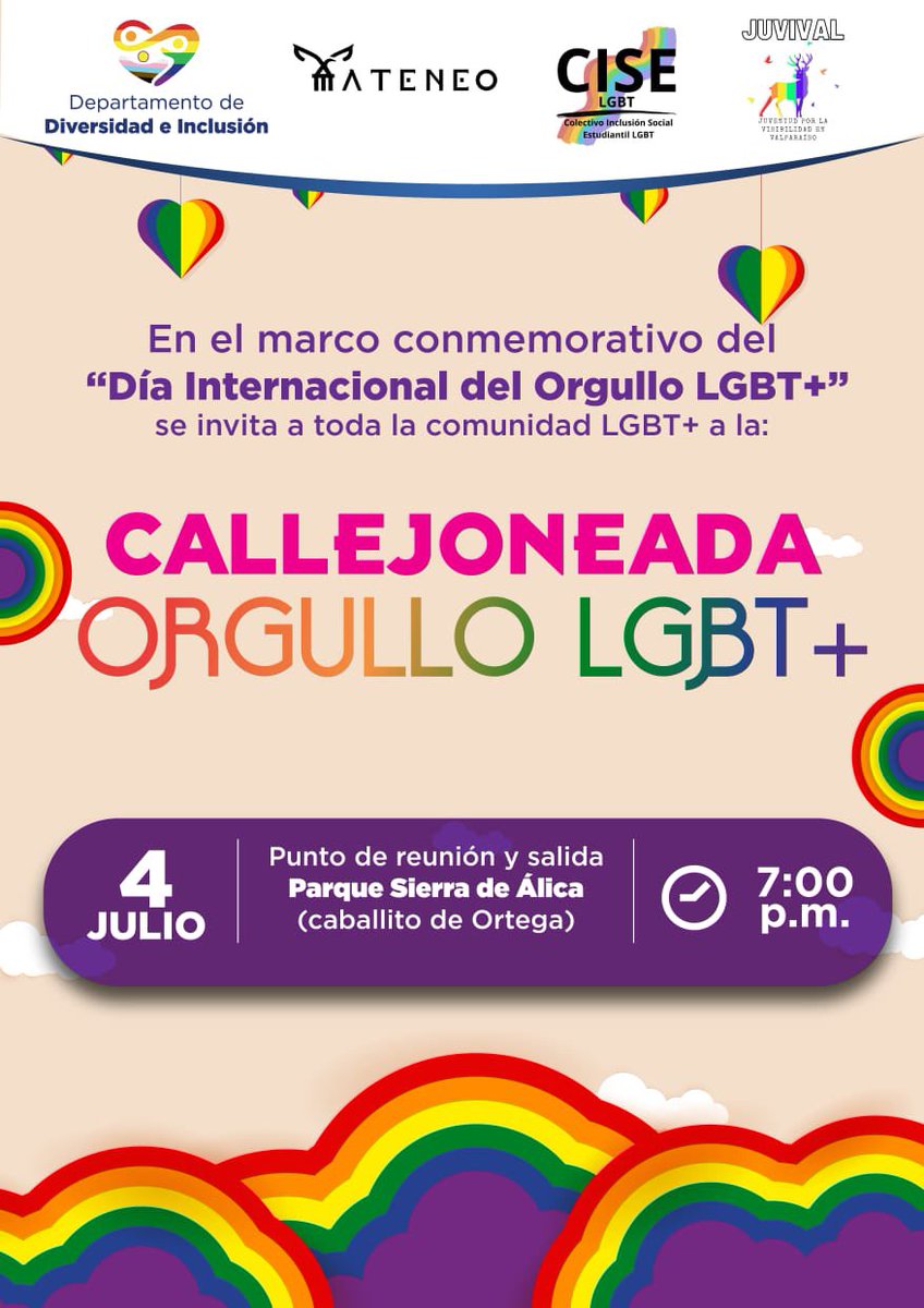 No te pierdas hoy la Callejoneada Orgullo LGBTQ+ 🏳️‍🌈✨