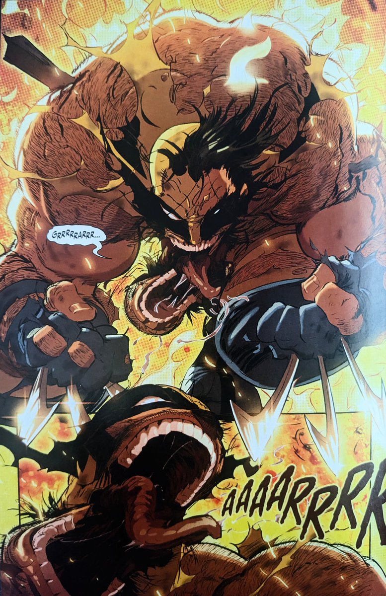 Dear comic book readers!

If, by chance, you haven't checked this  #comicbook yet, please do so because it's top notch! 

This entire issue, from beginning to the explosive end, is a non stop fight between two heavyweights of the Marvel lore! 

Marc Guggenheim and Kaare Andrews