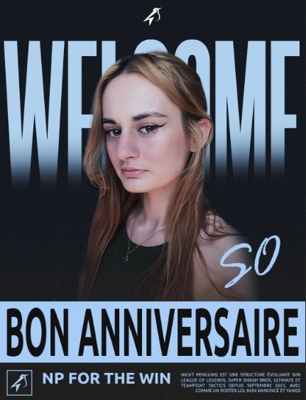 Elle récupère les rênes du roster NP League of Legends et en plus c'est son anniversaire !

Bienvenue <a href="/Haiinos/">So</a> dans la famille et bon anniversaire ! 

#NPWIN 🐧
