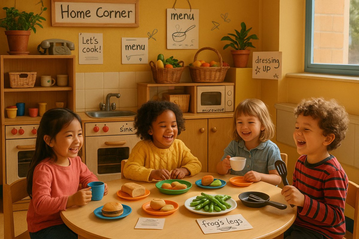 Another Reception curriculum written today — bespoke, contextual, rigorous.
👍🏻Know &amp; remember more
👍🏻 Close gaps
👍🏻Independent learning
👍🏻 75%+ GLD? Minimum.
Joy + playfulness matter too.
Connection lit this teacher up today.
Ever tried frog’s legs in your home corner? 🐸🍴
#EYFS