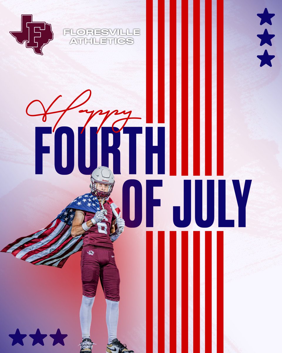 🇺🇸 Happy 4th of July from Floresville Football! 🎆

Enjoy the day with family and friends, and stay safe!
