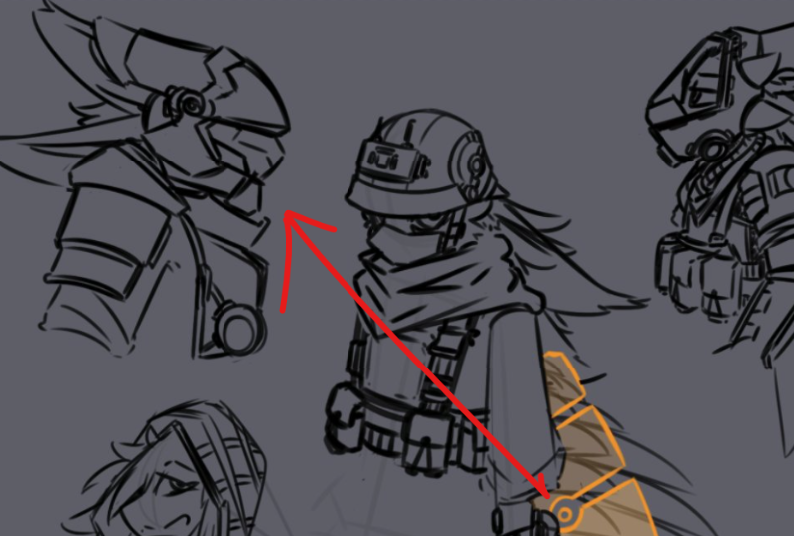 07productionz's tweet photo. Made a new helmet for the 7vali, so far I've been pretty busy with the script of the show but I carved out a little time to poop this thing out. Heavily inspired by @AnonAntibody's design https://t.co/GqtEubFqT0