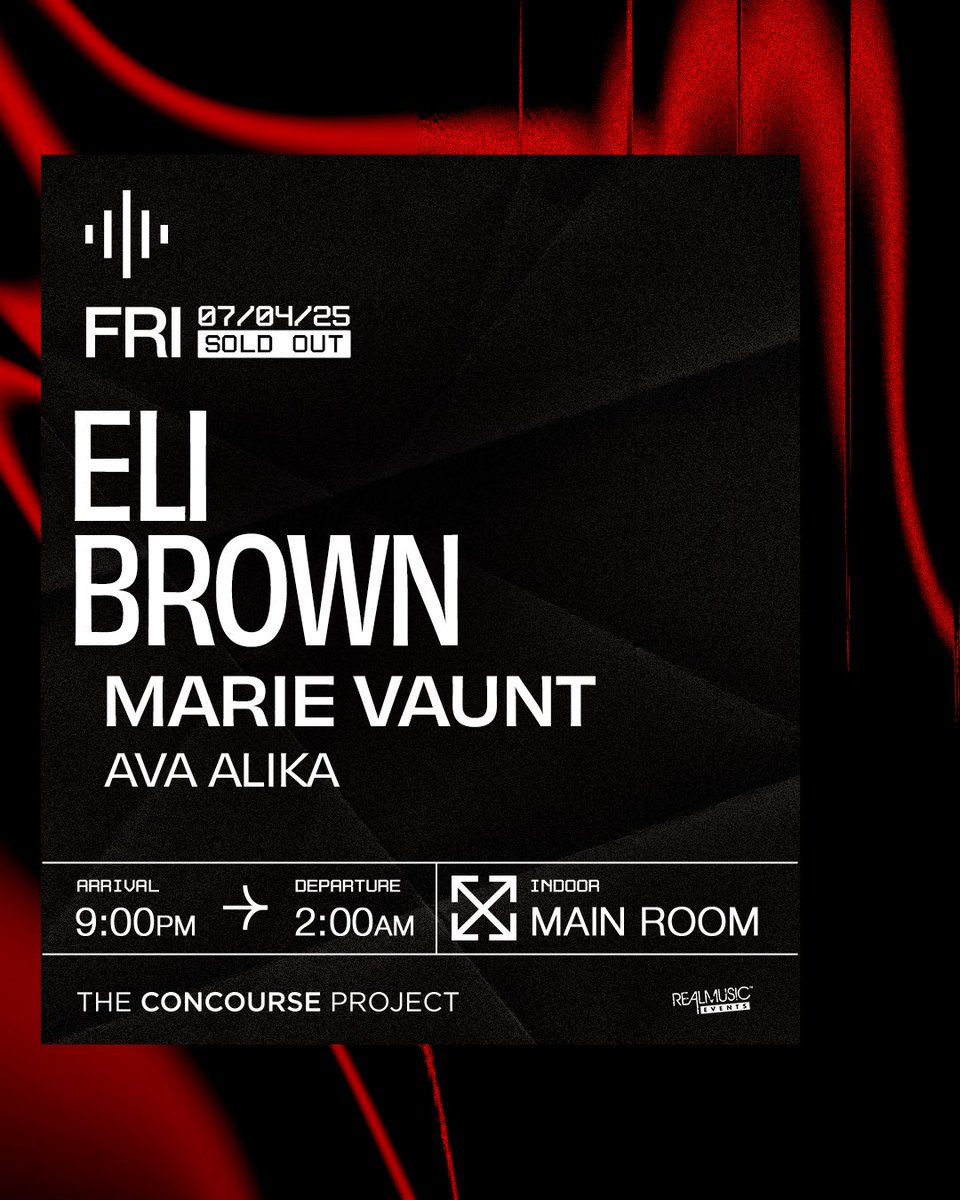 See you tonight for a SOLD OUT SHOW with <a href="/Elibrownbeats/">Eli Brown</a> + <a href="/MarieVaunt/">Marie Vaunt</a> and <a href="/djavaalika/">AVA ALIKA 🦋</a> 🔥