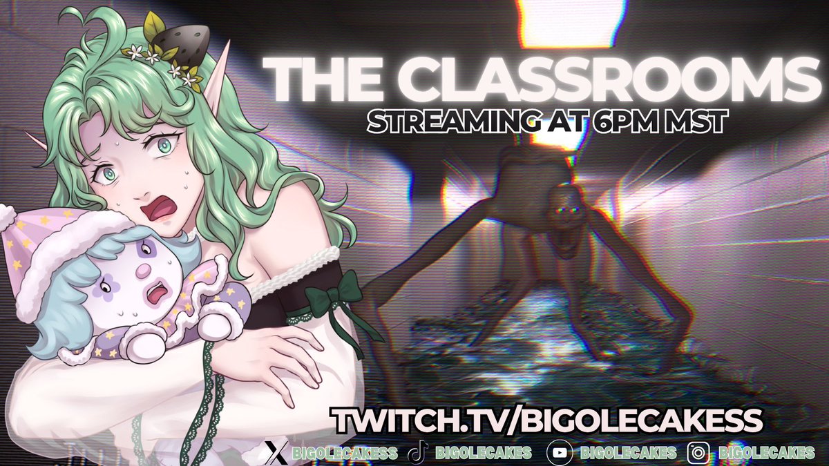 Cakes (@bigolecakess) on Twitter photo The Classrooms! Come join me frens!β¨ (Just holding Lucky for moral support) twitch.tv/bigolecakess
| 6pm MST | 7pm CST | 8pm EST |     
π¨ by @/iruumon 
#vtuber #twitchaffiliate #twitch #twitchstreamer #uwu #Theclassrooms #scary #fyp The Classrooms! Come join me frens!β¨ (Just holding Lucky for moral support) twitch.tv/bigolecakess
| 6pm MST | 7pm CST | 8pm EST |     
π¨ by @/iruumon 
#vtuber #twitchaffiliate #twitch #twitchstreamer #uwu #Theclassrooms #scary #fyp